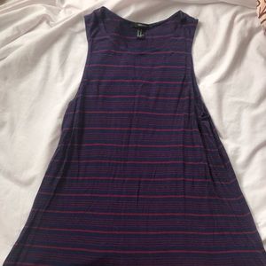 Blue & red striped forever 21 dress
